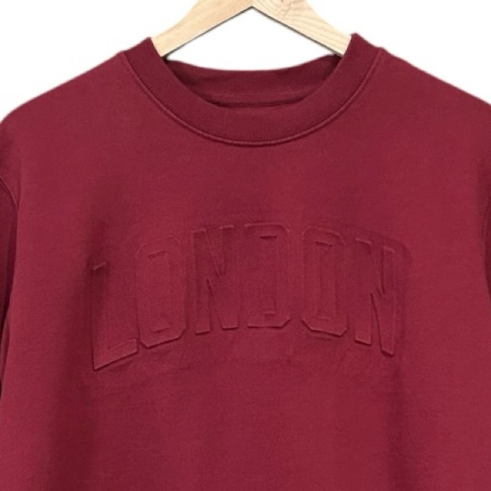 Stanley Stella Organic Cotton”London” Sweatshirt Burgundy Women’s Size Large - Picture 8 of 9